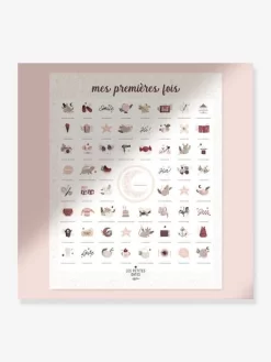 Affiche Mes Premières Fois - Souris Rose LES PETITES DATES Rose - Les Petites Dates