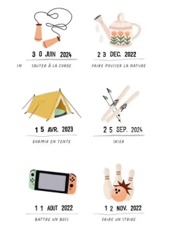 Affiche Moi Je Sais LES PETITES DATES Blanc - Les Petites Dates -Produit Pour Bébé affiche moi je sais les petites dates 2