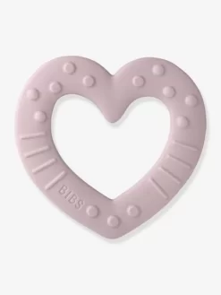Anneau De Dentition Baby Bitie Heart BIBS Mauve Pâle - Bibs