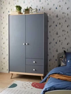 Armoire 2 Portes LIGNE CONFETTI Vert - Vertbaudet -Produit Pour Bébé armoire 2 portes ligne confetti 3