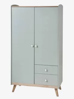 Armoire 2 Portes LIGNE CONFETTI Vert - Vertbaudet -Produit Pour Bébé armoire 2 portes ligne confetti 4