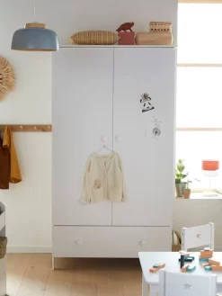 Armoire 2 Portes LIGNE SIRIUS Blanc - Vertbaudet -Produit Pour Bébé armoire 2 portes ligne sirius 2