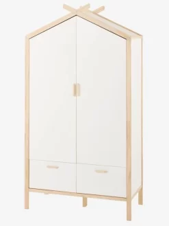 Armoire Cabane ROBINSON Blanc Mate - Vertbaudet -Produit Pour Bébé armoire cabane robinson 2