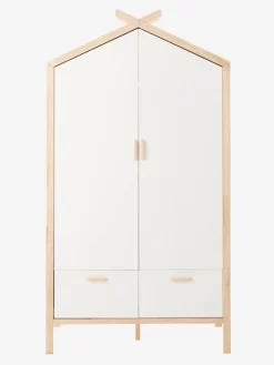 Armoire Cabane ROBINSON Blanc Mate - Vertbaudet -Produit Pour Bébé armoire cabane robinson 3