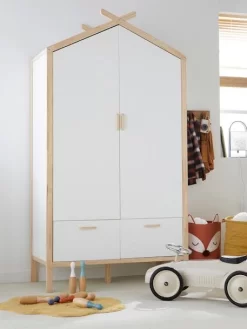 Armoire Cabane ROBINSON Blanc Mate - Vertbaudet -Produit Pour Bébé armoire cabane robinson 5