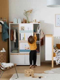 Armoire LIGNE ABC Blanc - Bois - Vertbaudet -Produit Pour Bébé armoire ligne abc 5