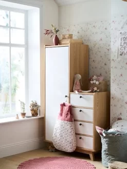 Armoire Vintage Blanc Clair Uni - Vertbaudet