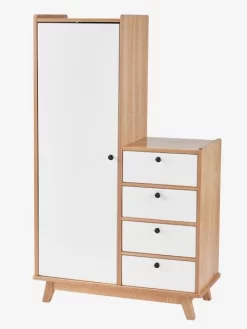 Armoire Vintage Blanc Clair Uni - Vertbaudet -Produit Pour Bébé armoire vintage 4