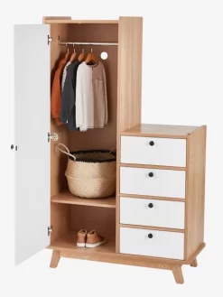 Armoire Vintage Blanc Clair Uni - Vertbaudet -Produit Pour Bébé armoire vintage 5