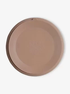 Assiette Compartimentée MUSHIE En Silicone Beige - Mushie -Produit Pour Bébé assiette compartimentee mushie en silicone 2