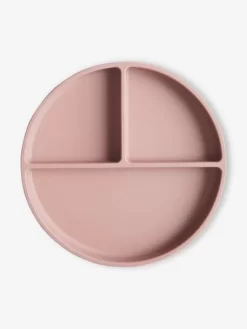 Assiette Compartimentée MUSHIE En Silicone Beige - Mushie -Produit Pour Bébé assiette compartimentee mushie en silicone 3