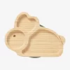 Assiette En Bambou Lapin Naturel - Vertbaudet