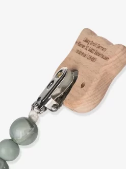 Attache-sucette LÄSSIG Little Chums Gris/chat - Lassig -Produit Pour Bébé attache sucette lassig little chums 5