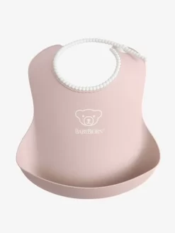 Bavoir Avec Récupérateur BABYBJORN Rose Pastel - Baby Bjorn -Produit Pour Bébé bavoir avec recuperateur babybjorn 3