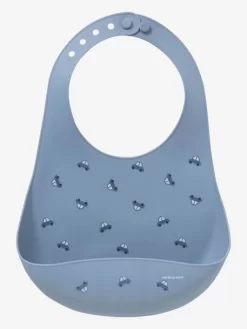 Bavoir Avec Récupérateur En Silicone Blanc Terrazzo - Vertbaudet -Produit Pour Bébé bavoir avec recuperateur en silicone 4