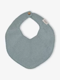 Bavoir De Dentition SAGA Fjola En Tricot Bleu - Saga Copenhagen