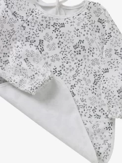 Bavoir Tablier Manches Longues Imprimé Végétal - Vertbaudet -Produit Pour Bébé bavoir tablier manches longues 2