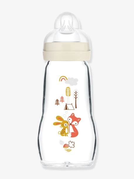 Biberon Verre 260 Ml MAM Feel Good Débit 2 Beige - Mam 1 Biberon Verre 260 Ml MAM Feel Good Débit 2 Beige - Mam