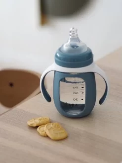 Biberon/tasse D'apprentissage 2 En 1 BEABA En Verre (210 Ml) Rose - Beaba -Produit Pour Bébé biberontasse dapprentissage 2 en 1 beaba en verre 210 ml 2