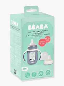 Biberon/tasse D'apprentissage 2 En 1 BEABA En Verre (210 Ml) Rose - Beaba -Produit Pour Bébé biberontasse dapprentissage 2 en 1 beaba en verre 210 ml 5