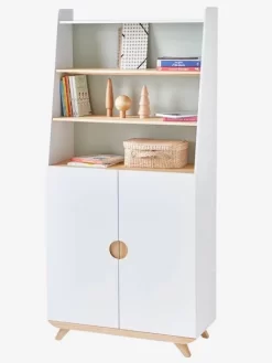 Bibliothèque 2 Portes Avec étagères Moonlight Blanc - Vertbaudet