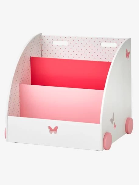 Bibliothèque à Roulettes ENVOLEE Blanc - Vertbaudet 2 Bibliothèque à Roulettes ENVOLEE Blanc - Vertbaudet – Image 2