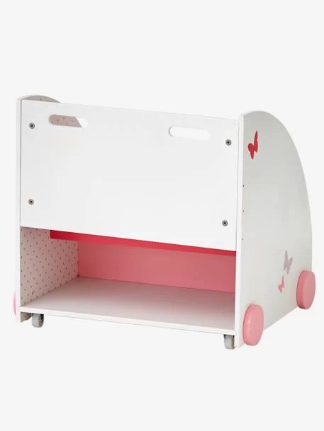 Bibliothèque à Roulettes ENVOLEE Blanc - Vertbaudet 3 Bibliothèque à Roulettes ENVOLEE Blanc - Vertbaudet – Image 3