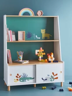 Bibliothèque Jungle Paradise Blanc - Vertbaudet -Produit Pour Bébé bibliotheque jungle paradise 3