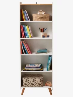 Bibliothèque LIGNE CONFETTI Blanc / Bois - Vertbaudet -Produit Pour Bébé bibliotheque ligne confetti 2