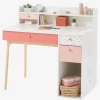 Bureau Enfant Léa Blanc - Bois - Vertbaudet