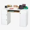Bureau Enfant LIGNE ECLIPSE Blanc/bois - Vertbaudet