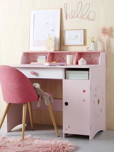 Bureau Enfant LIGNE FEERIE Rose - Vertbaudet