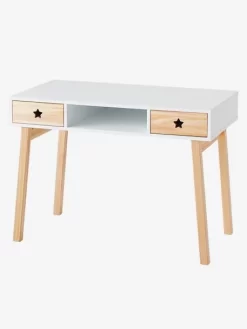 Bureau Enfant LIGNE GRANDE OURSE Blanc / Bois - Vertbaudet -Produit Pour Bébé bureau enfant ligne grande ourse 2