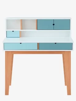 Bureau Enfant LIGNE OSLO Blanc/bleu/bois - Vertbaudet 9 Bureau Enfant LIGNE OSLO Blanc/bleu/bois - Vertbaudet -Produit Pour Bébé bureau enfant ligne oslo 3
