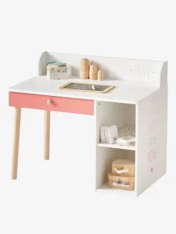 Bureau Maternelle LIGNE LÉA Blanc - Bois - Vertbaudet