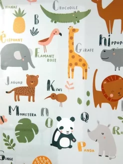 Cadre + Affiche Abécédaire Jungle Multicolore - Vertbaudet -Produit Pour Bébé cadre affiche abecedaire jungle 2