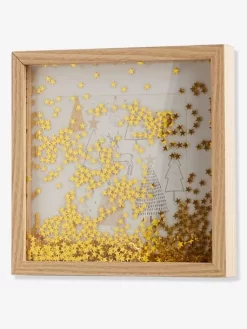 Cadre Sapin à Paillettes Noël Dore - Vertbaudet