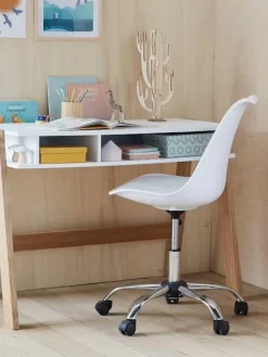 Chaise De Bureau Enfant à Roulettes Rose - Vertbaudet -Produit Pour Bébé chaise de bureau enfant a roulettes 2
