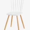 Chaise Enfant Basic, Assise H 45 Cm Blanc/bois - Vertbaudet