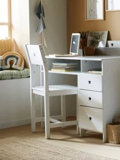 Chaise Enfant Sirius, Assise H 45 Cm Blanc - Vertbaudet -Produit Pour Bébé chaise enfant sirius assise h 45 cm 3