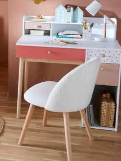 Chaise Fausse Fourrure Enfant Ivoire - Vertbaudet -Produit Pour Bébé chaise fausse fourrure enfant 4