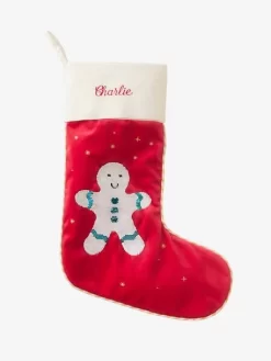 Chaussette De Noël à Sequins Réversibles Mr Biscuit Rouge - Vertbaudet -Produit Pour Bébé chaussette de noel a sequins reversibles mr biscuit 5