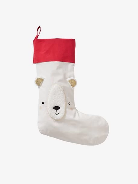 Chaussette De Noël Personnalisable Ours Blanc - Vertbaudet 2 Chaussette De Noël Personnalisable Ours Blanc - Vertbaudet – Image 2