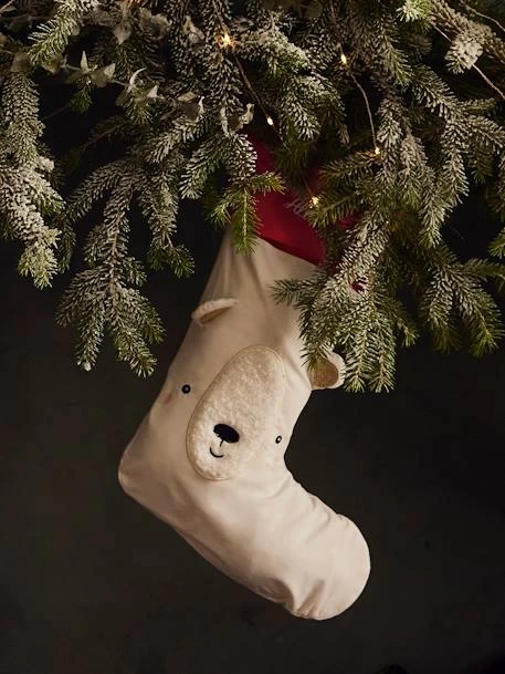 Chaussette De Noël Personnalisable Ours Blanc - Vertbaudet 3 Chaussette De Noël Personnalisable Ours Blanc - Vertbaudet – Image 3