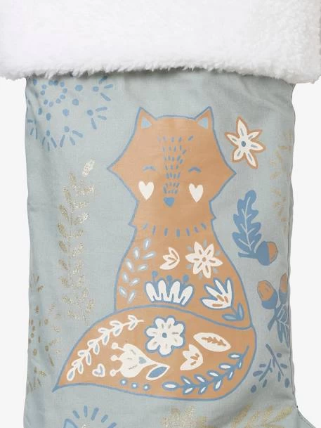 Chaussette De Noël Renard Scandinave Vert / Bleu - Vertbaudet 2 Chaussette De Noël Renard Scandinave Vert / Bleu - Vertbaudet – Image 2