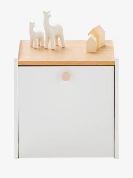 Chevet Avec Bac à Roulettes LIGNE CONFETTI Blanc - Vertbaudet 2 Chevet Avec Bac à Roulettes LIGNE CONFETTI Blanc - Vertbaudet – Image 2