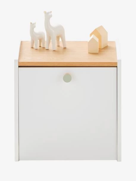 Chevet Avec Bac à Roulettes LIGNE CONFETTI Blanc - Vertbaudet 3 Chevet Avec Bac à Roulettes LIGNE CONFETTI Blanc - Vertbaudet – Image 3