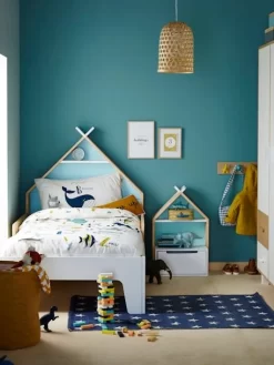 Chevet Enfant Fond Réversible Bleu Ou Rose LIGNE TIPILI Blanc - Vertbaudet -Produit Pour Bébé chevet enfant fond reversible bleu ou rose ligne tipili 3