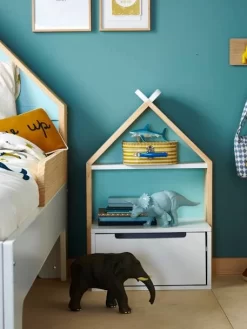 Chevet Enfant Fond Réversible Bleu Ou Rose LIGNE TIPILI Blanc - Vertbaudet -Produit Pour Bébé chevet enfant fond reversible bleu ou rose ligne tipili 4