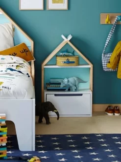 Chevet Enfant Fond Réversible Bleu Ou Rose LIGNE TIPILI Blanc - Vertbaudet -Produit Pour Bébé chevet enfant fond reversible bleu ou rose ligne tipili 5